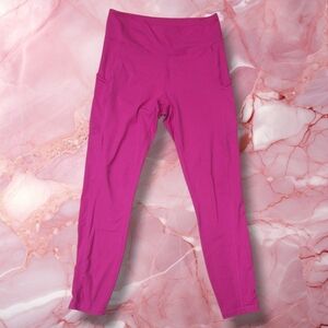 Rae Mode Womens Medium Pink Cropped Athletic Leggings